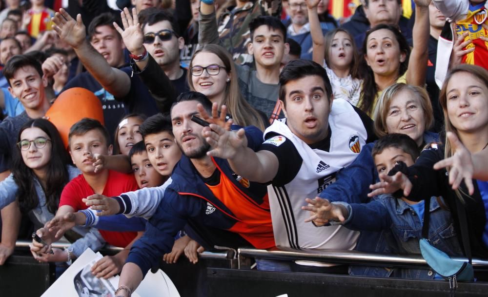 La espectacular afición del Valencia CF