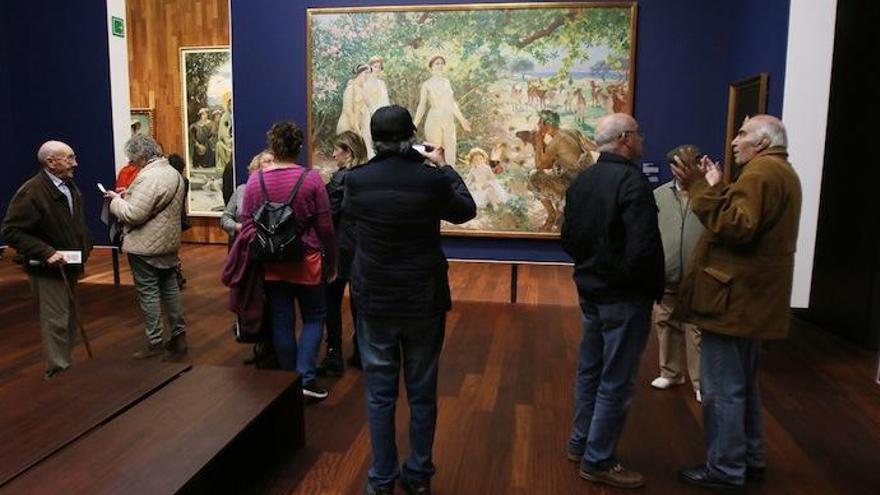 Interior del Museo de Málaga, que abrió al público el pasado martes.