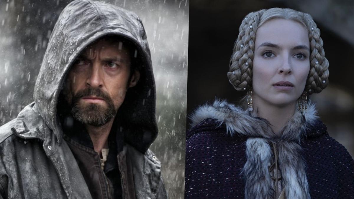 Jodie Comer y Hugh Jackman en la película.