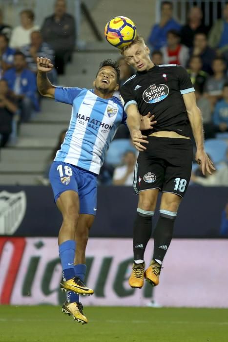 El Celta pierde en Málaga en un partido en los que Unzué fueron irreconocibles