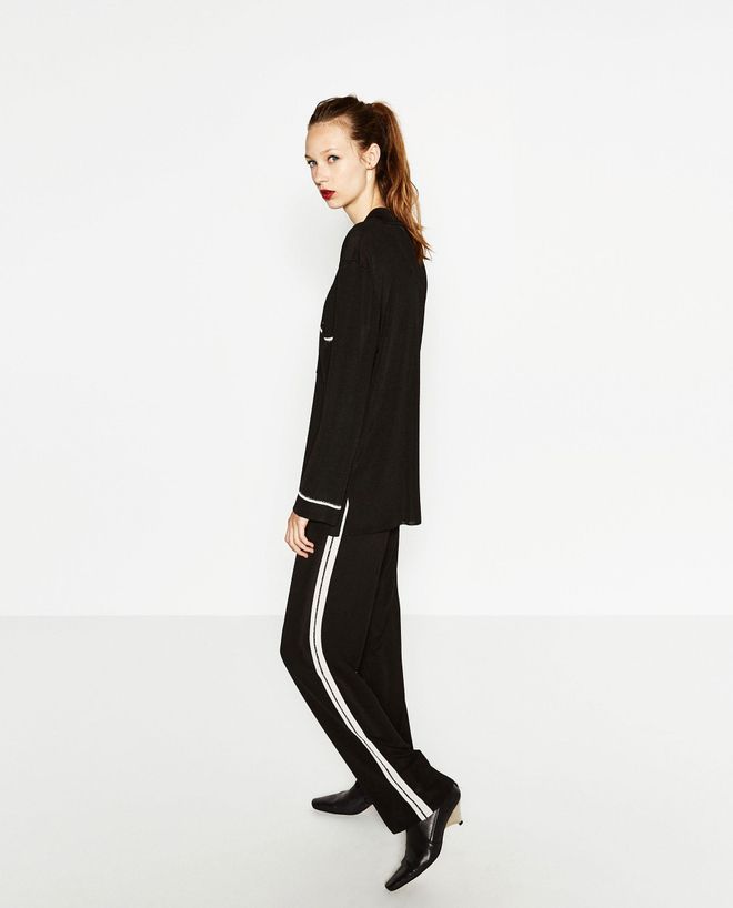 Pantalón tipo pijama, Zara