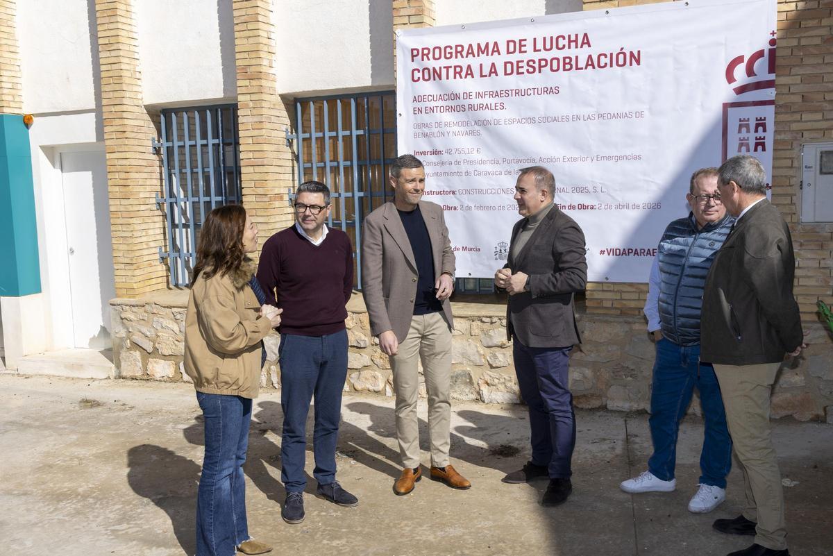 La Comunidad y el Ayuntamiento de Caravaca de la Cruz renuevan espacios sociales de las pedanías para combatir la despoblación