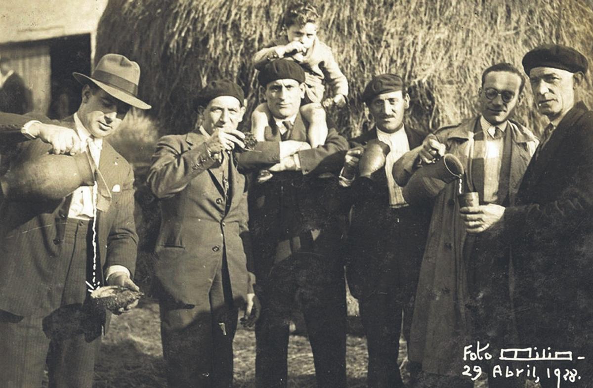 Sidra en el carru del centollu.