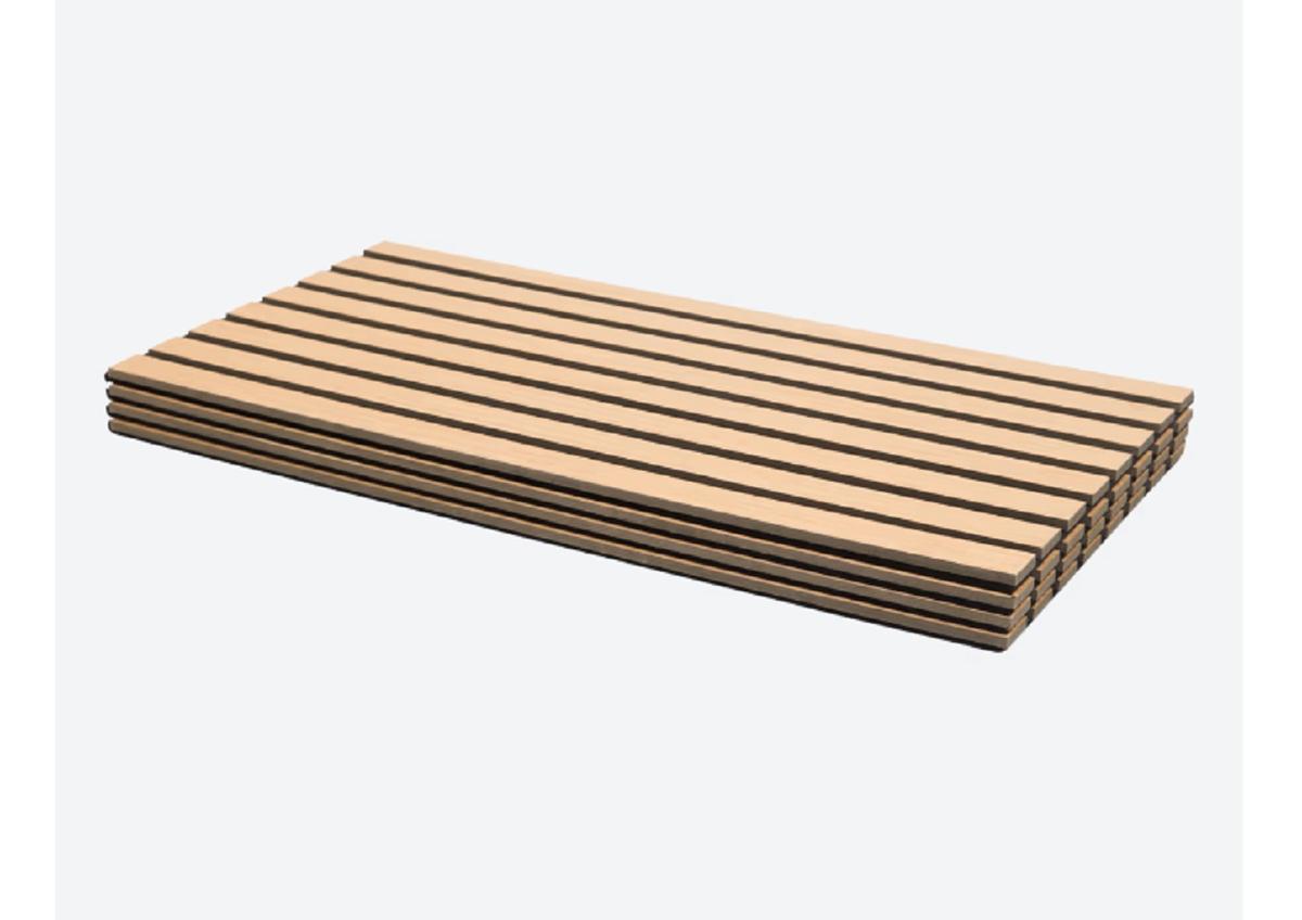 Paneles de madera de palillería.