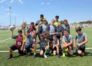 Uno de los equipos del Santa Eulària Rugby Club la pasada campaña