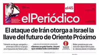 La portada de EL PERIÓDICO del 15 de abril de 2024