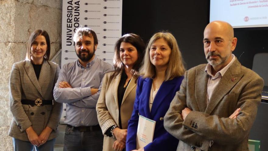 Verónica Bolón, Jesús Anta, Belén Montero, Adina Dimitru y Jerónimo Puerta, en la presentación de los resultados del proyecto.