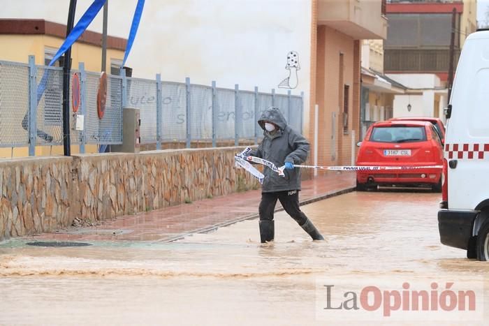 Temporal en Murcia: Los efectos de las lluvias en Los Alcázares y Cartagena