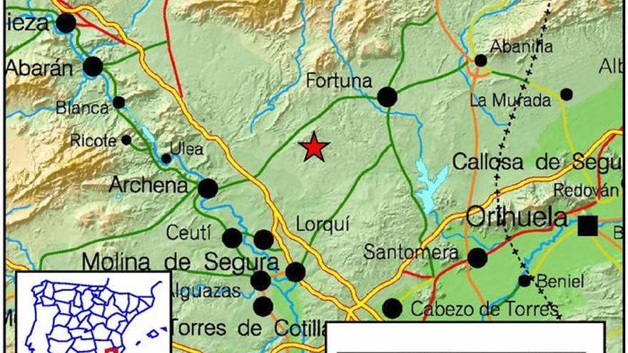 Terremoto a primera hora en Fortuna