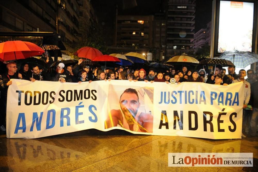 Protesta por la agresión a Andrés Martínez