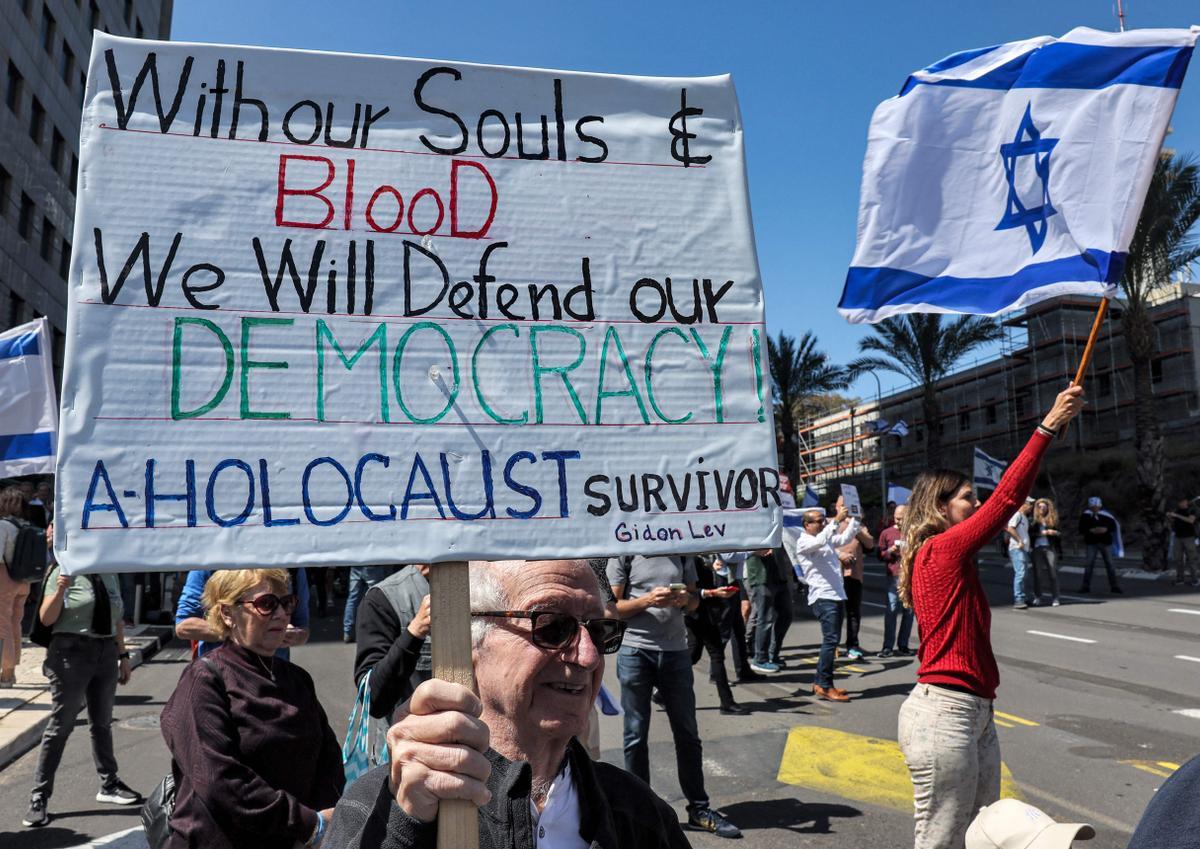 Protestas en Tel Aviv por la polémica reforma judicial del Gobierno de Netanyahu