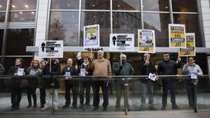 Manifestación de Adicae por las cláusula suelo.