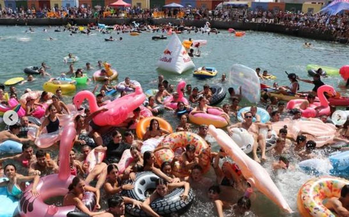 Reforzadas cucañas marítimas en el Port de Sagunt