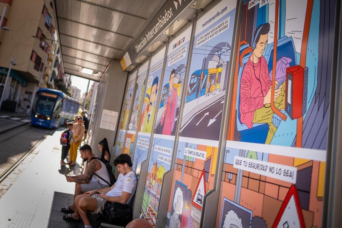 Un cómic para concienciar en el tranvía Un cómic para concienciar en el tranvía