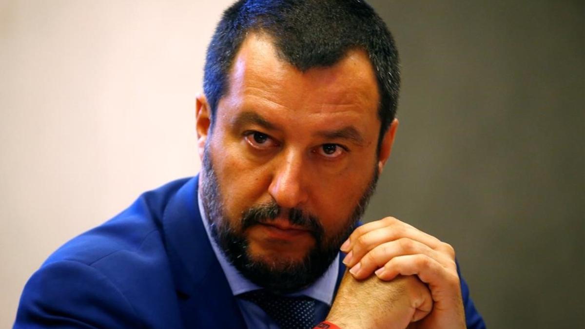 El ministro del Interior italiano y secretario de la Liga ultraderechista, Matteo Salvini.