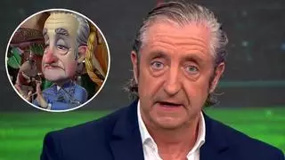 Intentan quemar a Pedrerol en las Fallas y lo que ocurre en directo es surrealista
