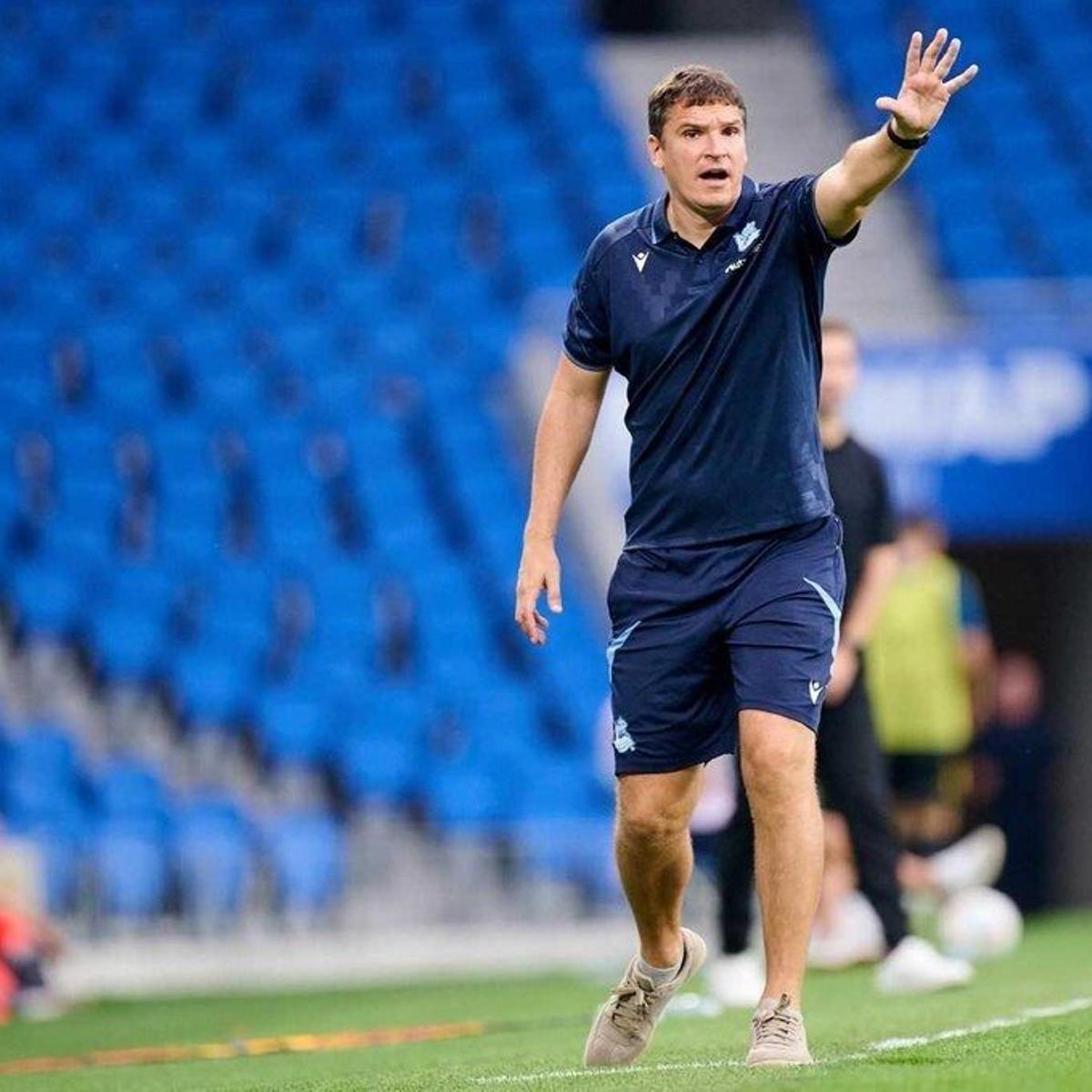 El entrenador de la Real Sociedad B, Jon Ansotegi.