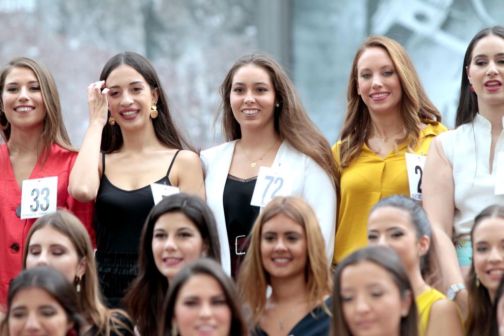 La aspirantes a fallera mayor de València visitan el IVAM