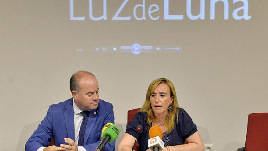 Barón y Jiménez, en la presentación de &#039;Antequera, Luz de Luna&#039;.