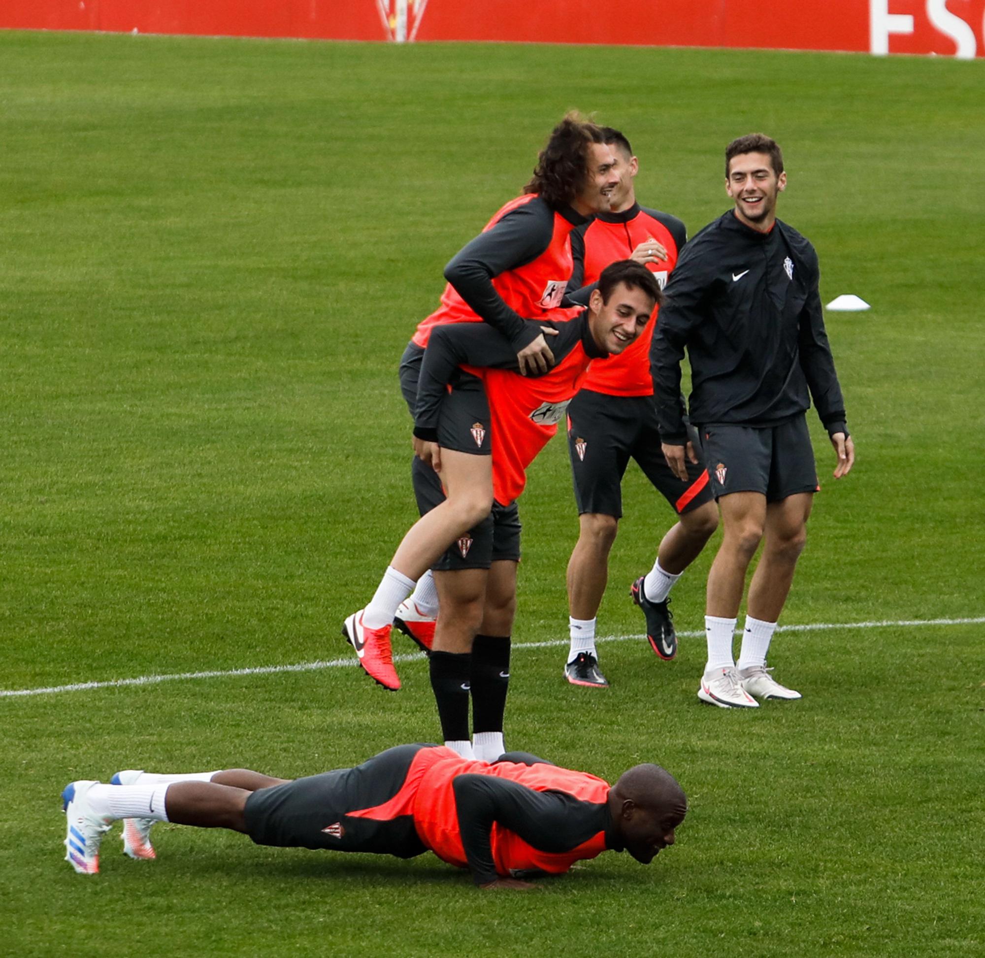 Entrenamiento del Sporting