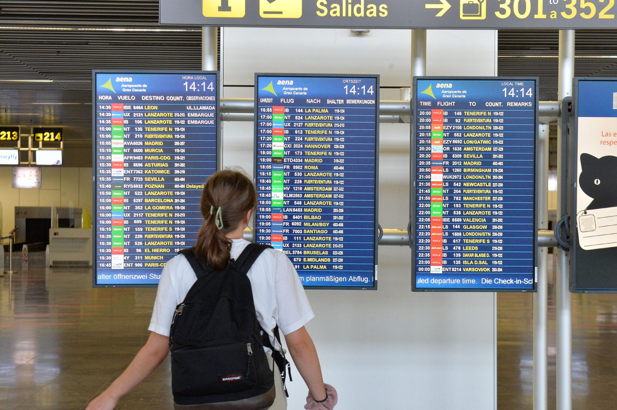 Huelga de compañías aéreas ben el Aeropuerto de Gran Canaria