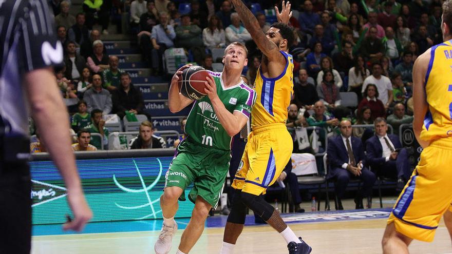 Sasu Salin, en el partido ante sus ex del Gran Canaria, donde jugó un gran partido.