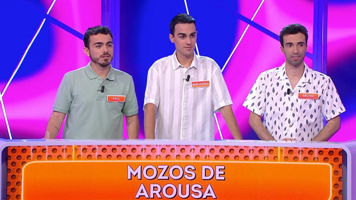 Raúl, Borjamina y Bruno, de Mozos de Arousa, ya saben en qué se van a gastar el dinero de Reacción en cadena.
