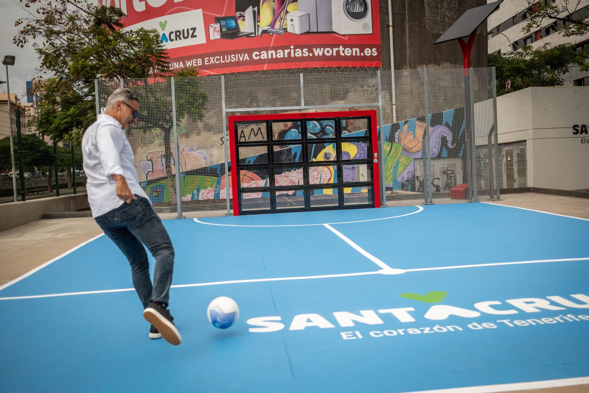 Nueva portería interactiva en Santa Cruz 