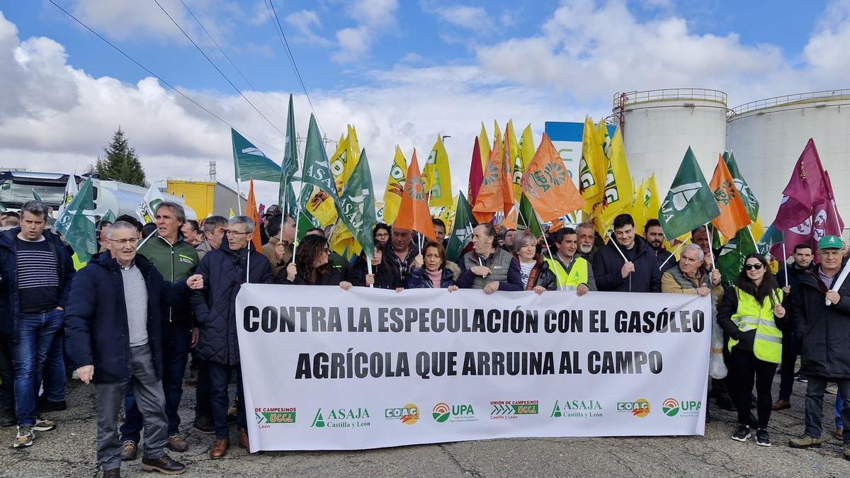 Manifestación en Santovenia de Pisuerga