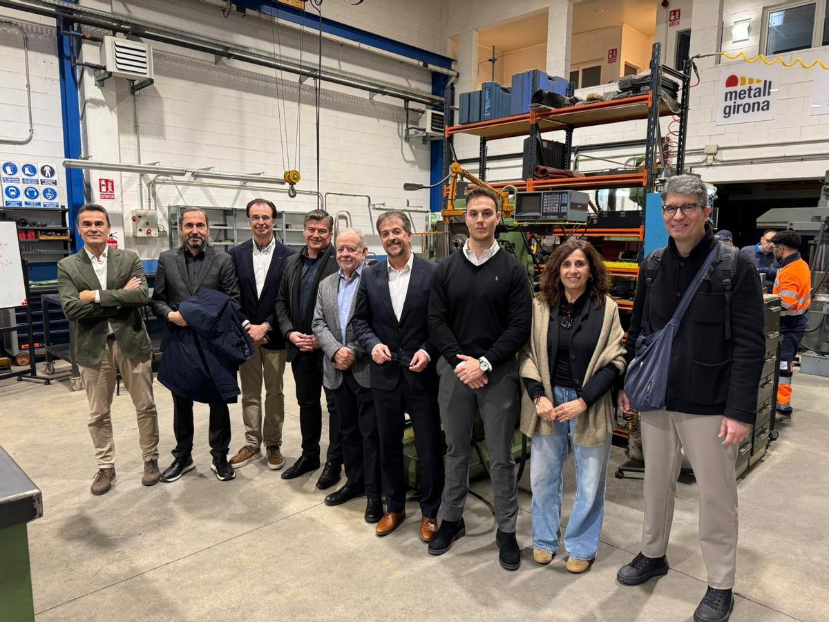 Visita de Pimec a l’Escola del Metall de Girona.