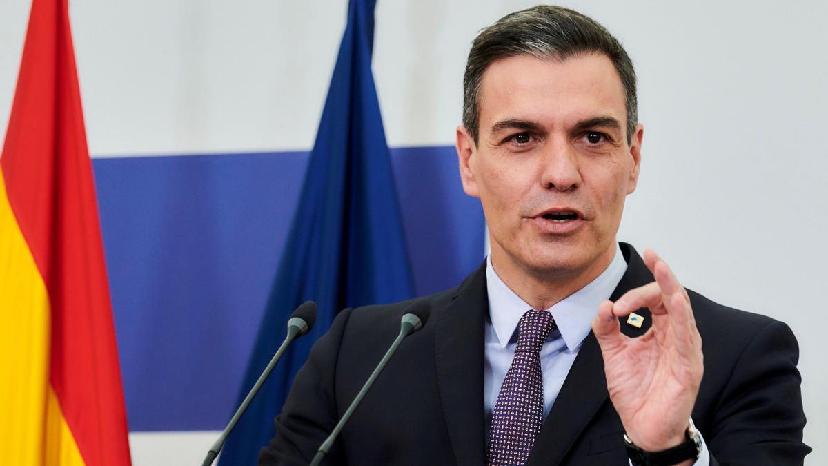 El presidente del Gobierno, Pedro Sánchez