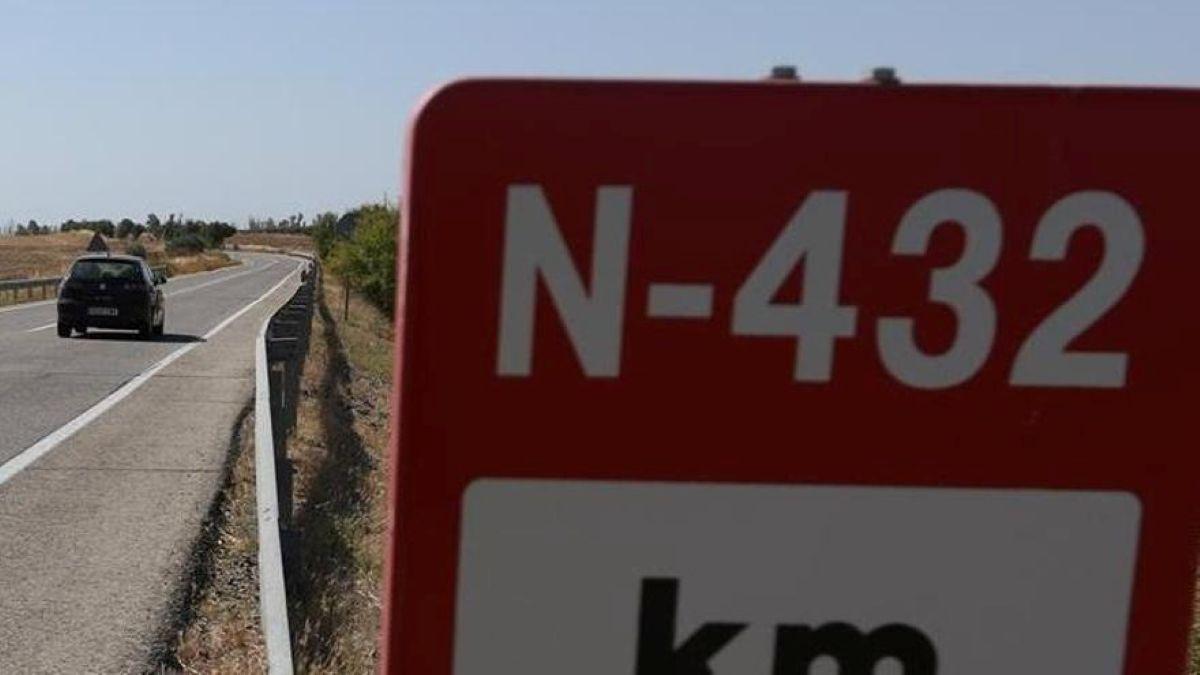 Carretera N-432, una de las más peligrosas de la provincia.