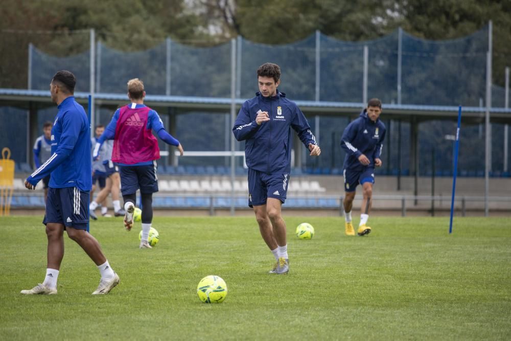 Entrenamiento del Oviedo en El Requexón