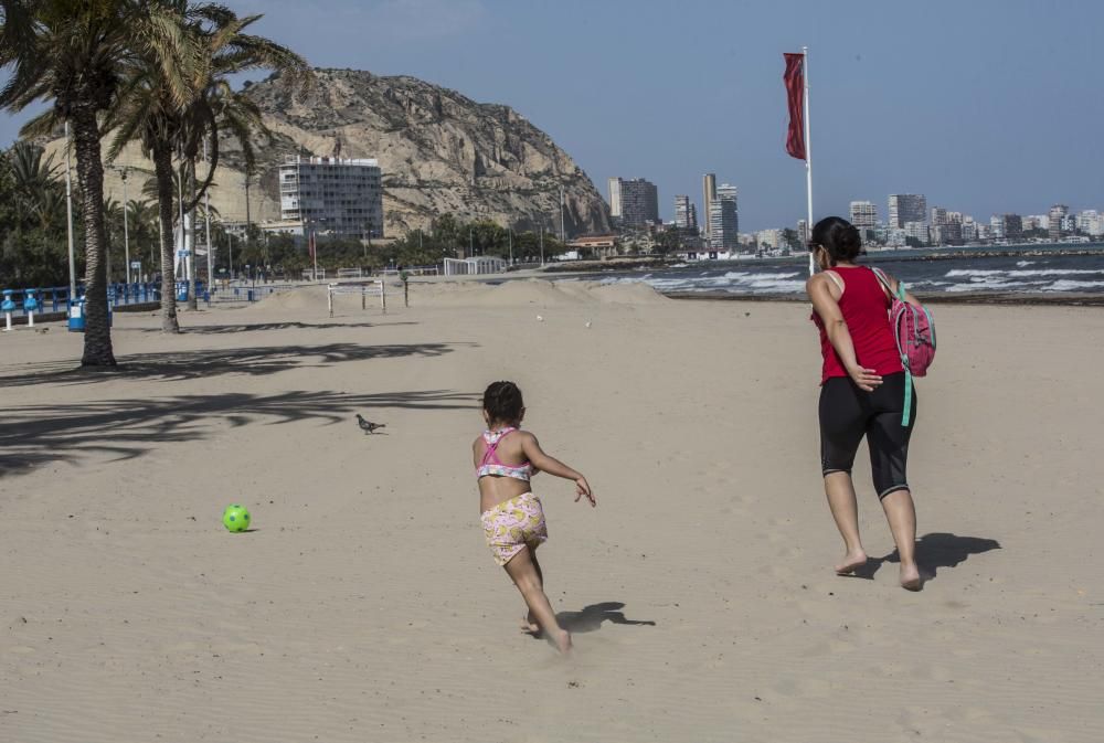 Arena para caminar y hacer deporte.