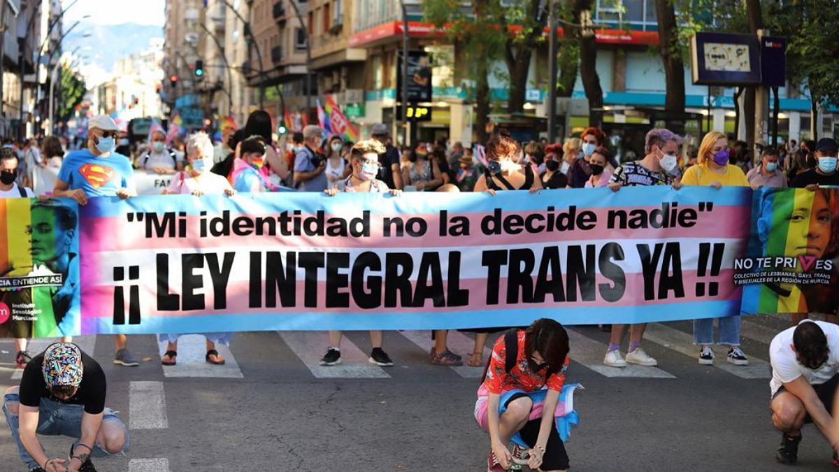 Ley Trans Ya: El colectivo LGTBI sale a la calle este sábado en Murcia