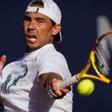 Rafa Nadal, durante un entreno en Barcelona