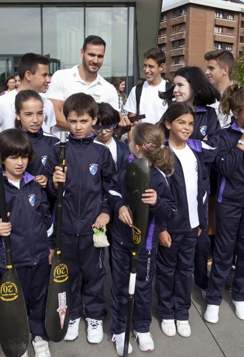 Encuentro del medallista olímpico, Saúl Craviotto, con alumnos del Colegio La Asunción