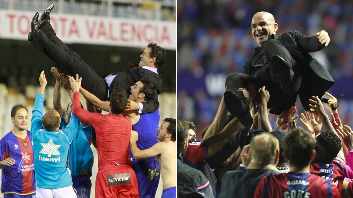 Ambos entrenadores, iconos en Orriols, pelearán por los mismos intereses que el Levante.