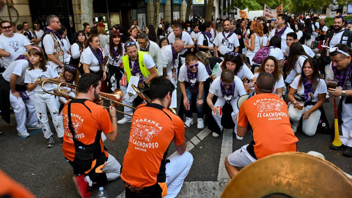 Los peñistas han esperado con ilusión el regreso de las Fiestas del Pilar.