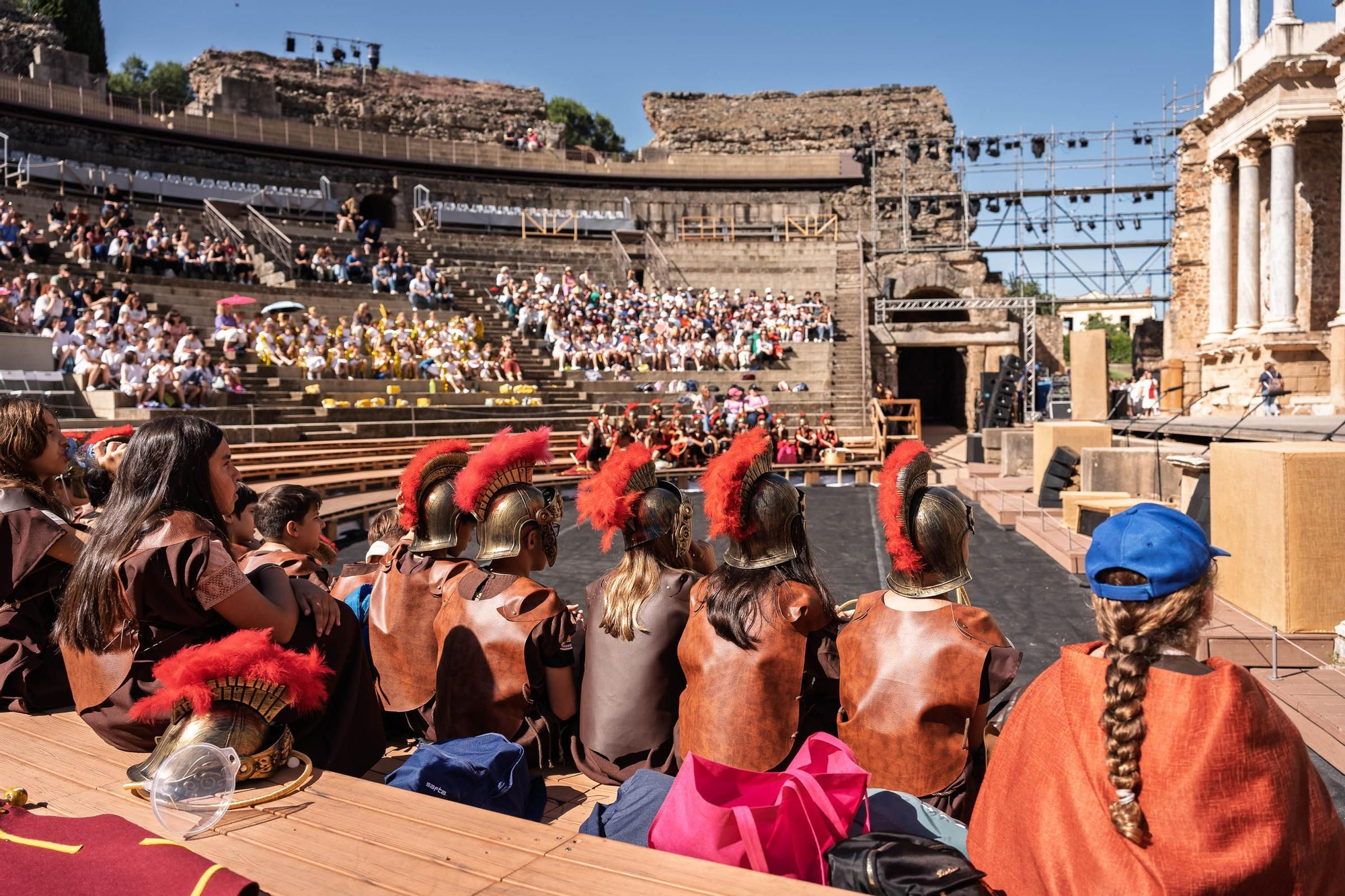 Fotogalería | Los escolares toman el Teatro Romano en Emerita Lvdica