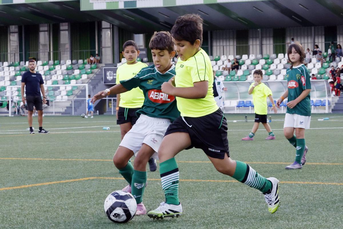 Un momento del Balaídos-Coruxo de benjamines. | FDV