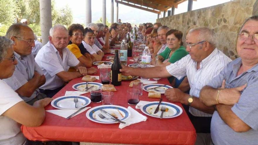 Un grupo de convivencia de 150 personas el pasado fin de semana, en el Santuario de San Campio.