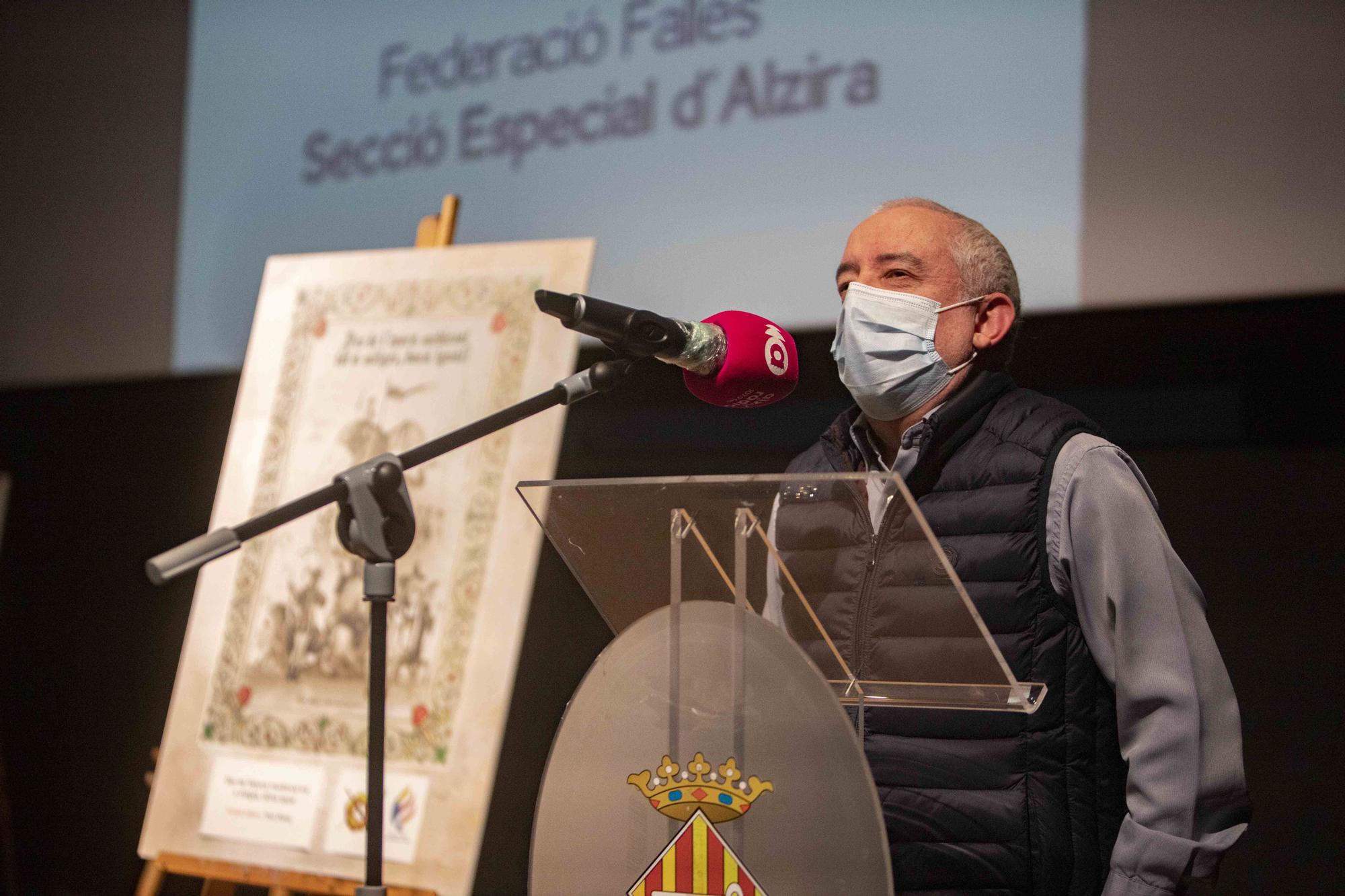 Presentación de los bocetos de las tres fallas de sección especial de Alzira