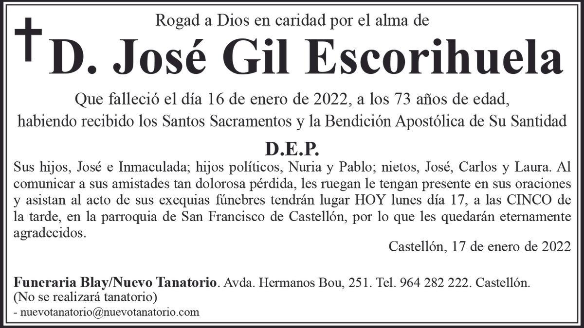 D. José Gil Escorihuela