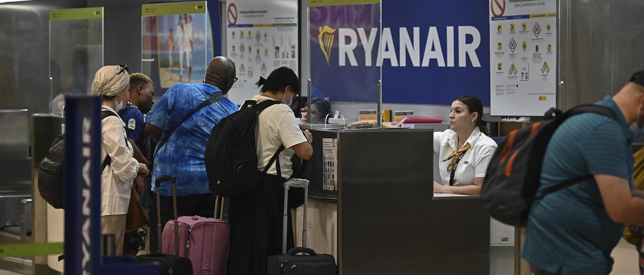 Un estand de la companyia Ryanair