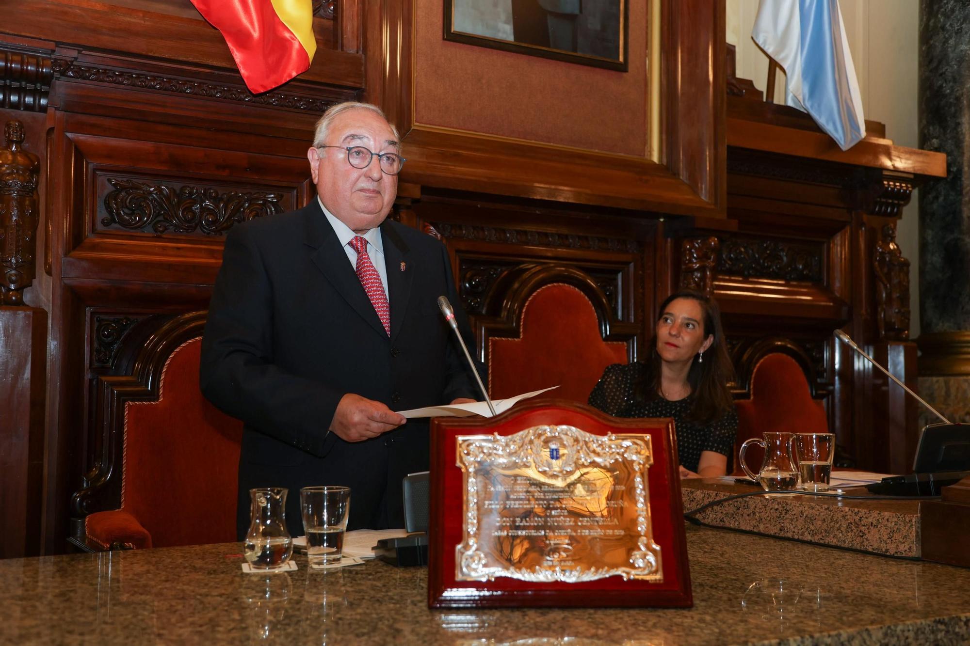 Nombramiento de Ramón Núñez Centella como Hijo Predilecto de A Coruña