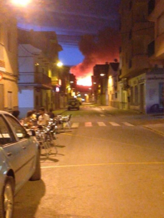 Incendio forestal en Carcaixent