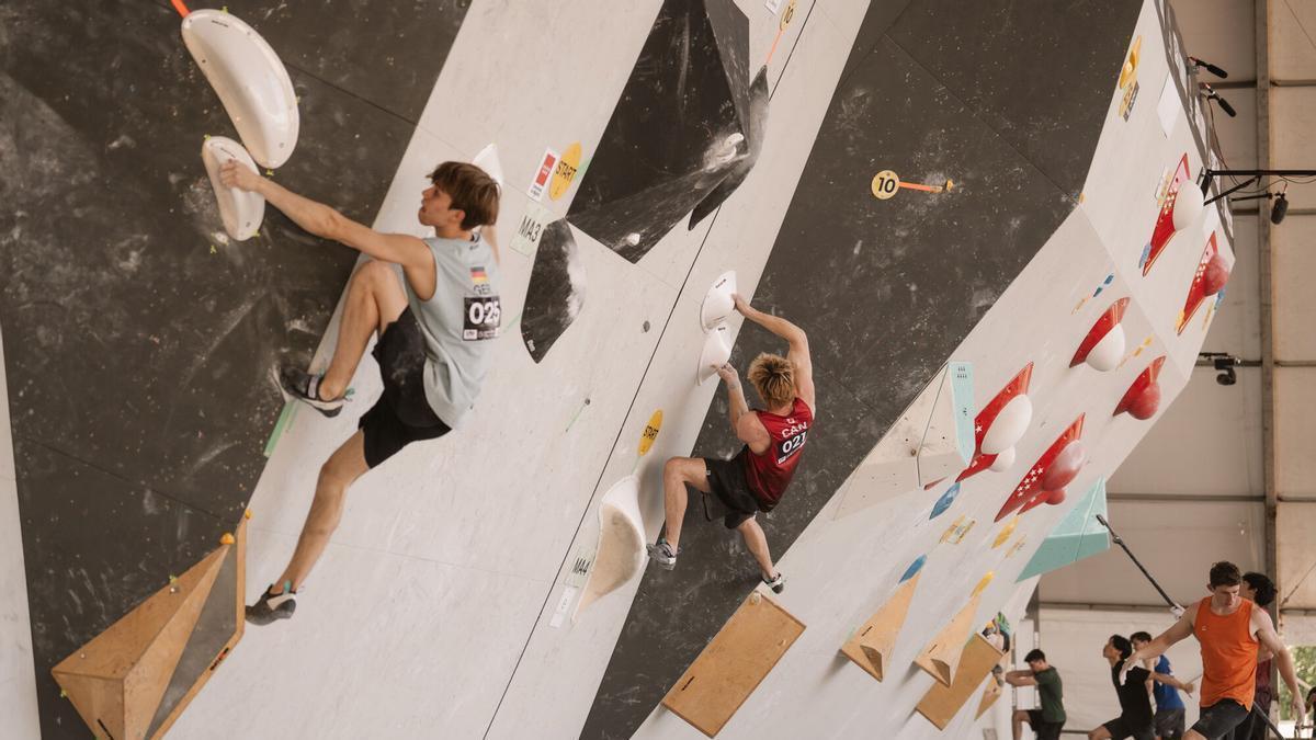 Nervios y máxima exigencia entre los escaladores para abrirse camino hacia las semifinales de la World Climbing Series Comunidad de Madrid 2026