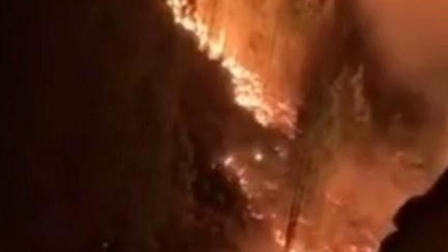 El incendio, desde sus entrañas