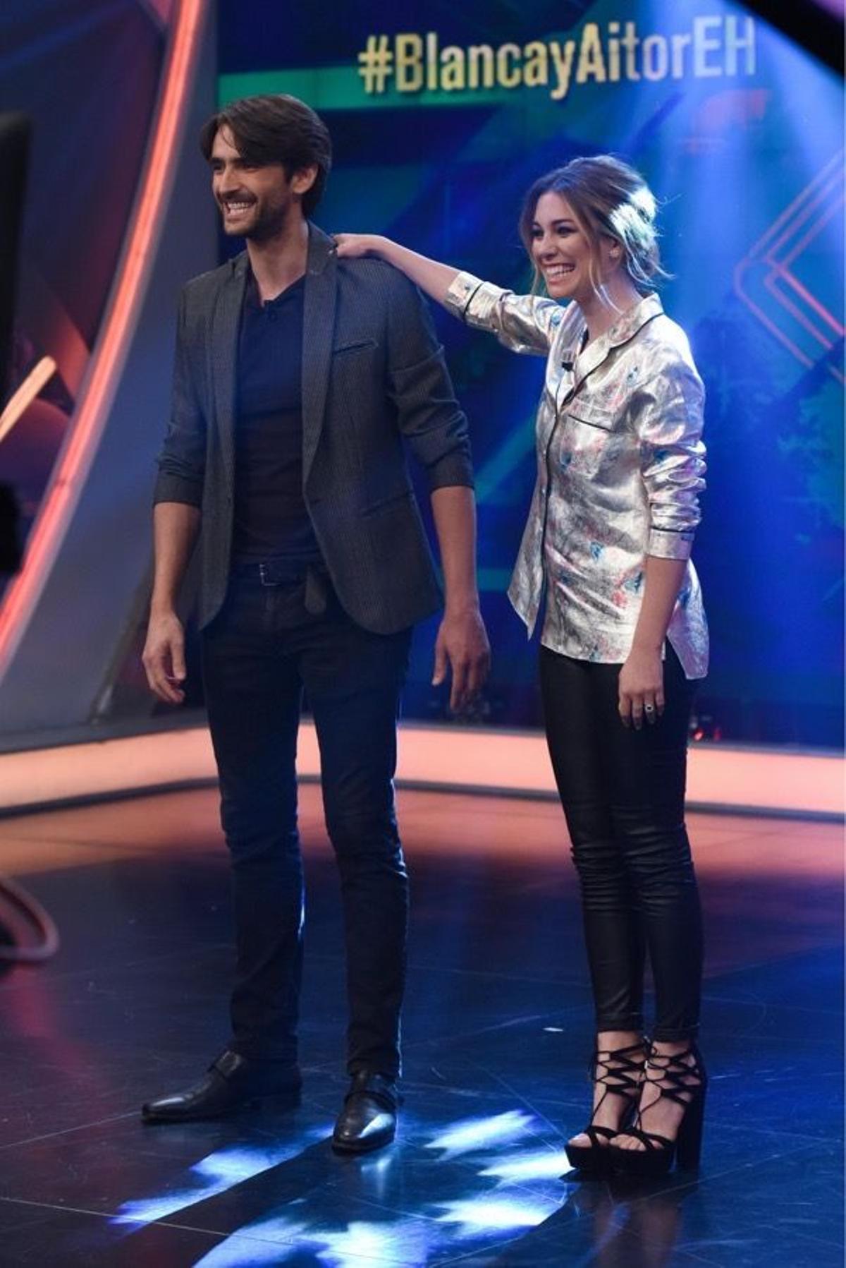 Blanca Suárez y Aitor Luna en 'El Hormiguero'